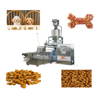 Fully Automatic 500kgh Dog Cat Pet Food Processing Machine Extruder Equipment Plant Line