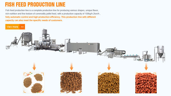SBNの全自動SLG85 500kg/h 魚用飼料押出成形機