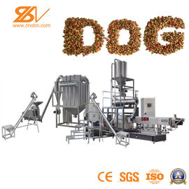 ぬらして下さい/乾燥した犬のペット フードの押出機機械倍ねじSGSの証明