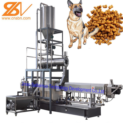 100-2000kg/Hr産業自動ぬれた乾燥した飼い犬の猫の餌の押出機